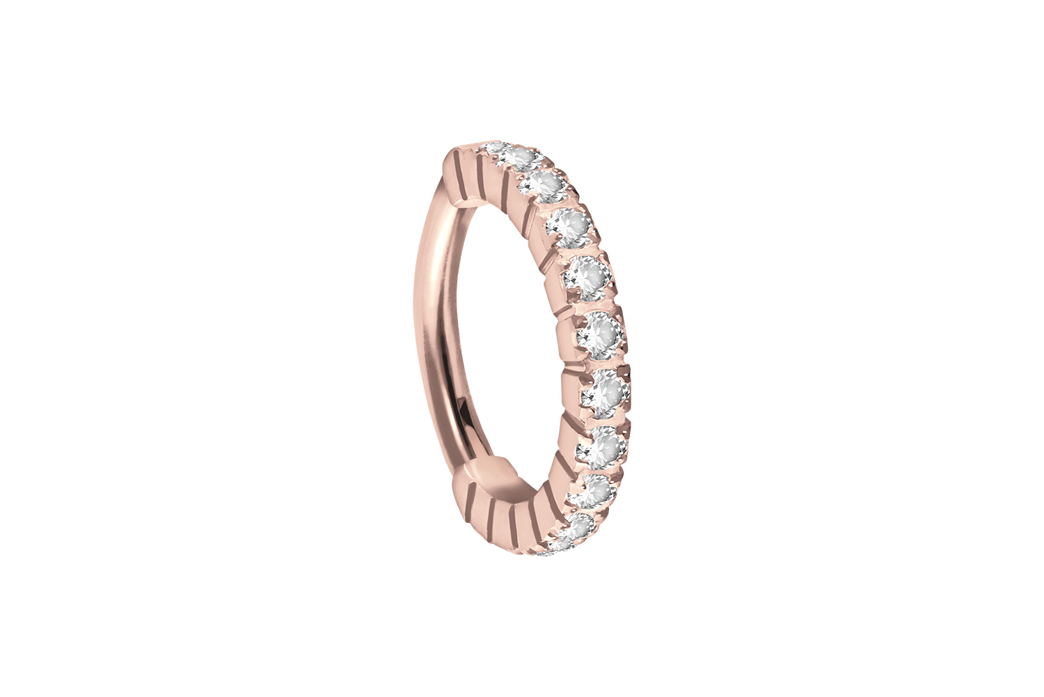 Titan Segmentring Clicker EINGEFASSTE KRISTALLE